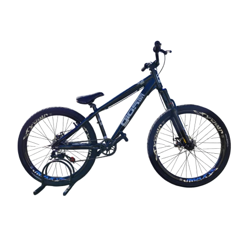 Bicicleta Alumínio Aro 26 GIOS 4TRIX, Single, Garfo Suspensão, Freio Disco, Quadro 13 - Preto com Branco - comprar online