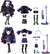 Shadow High Special Edition Twins- 2-Pack Fashion Purple & Black Designer - comprar online