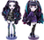 Shadow High Special Edition Twins- 2-Pack Fashion Purple & Black Designer na internet