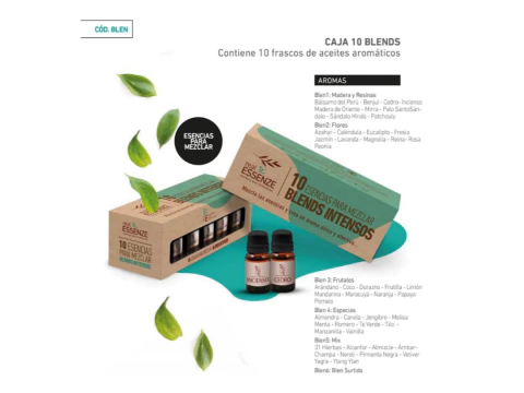BLEND DE ESENCIAS. AROMAS INTENSOS