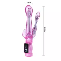 Vibrador flexible con estimulador de clitoris y 6 funciones de vibracion - comprar online