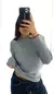 SWEATER POLO GRIS