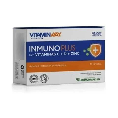 Vitaminway Inmuno Plus Con Vitaminas C D Zinc 30 capsulas - comprar online