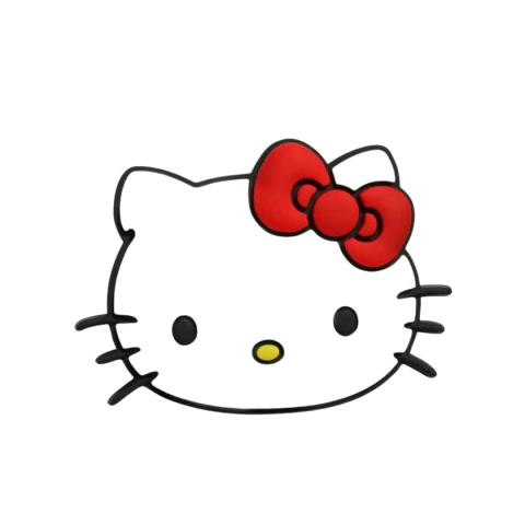 APLIQUE EMBORRACHADO HELLO KIT LAÇO VERMELHO - (Unid ou kit promocional)