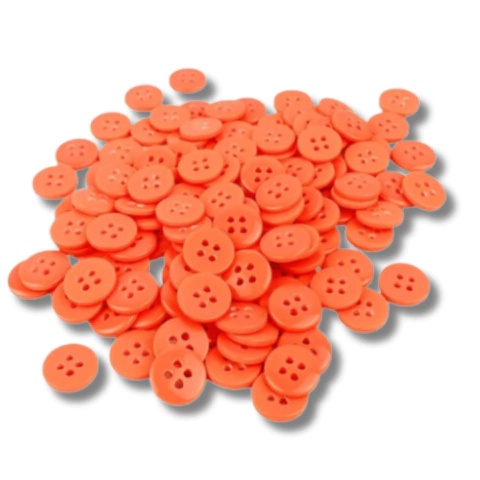 Botão 4 furos N18 Coral 816 - pct c/24 unidades