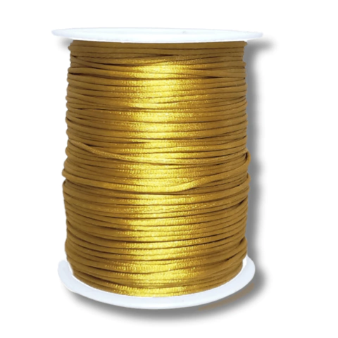 Fio de Seda Rabo de Rato 1mm - Dourado