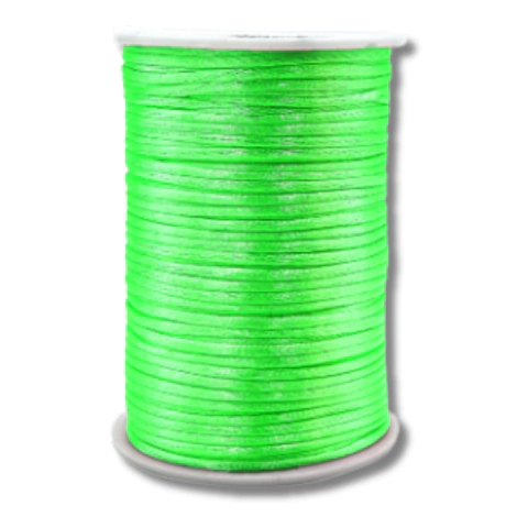 Fio de Seda Rabo de Rato 1mm - Verde Flúor