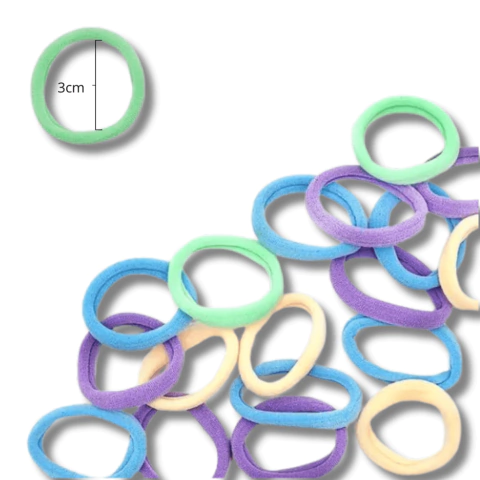 Elástico de Cabelo/Xuxinha Candy 3cm - c/10und