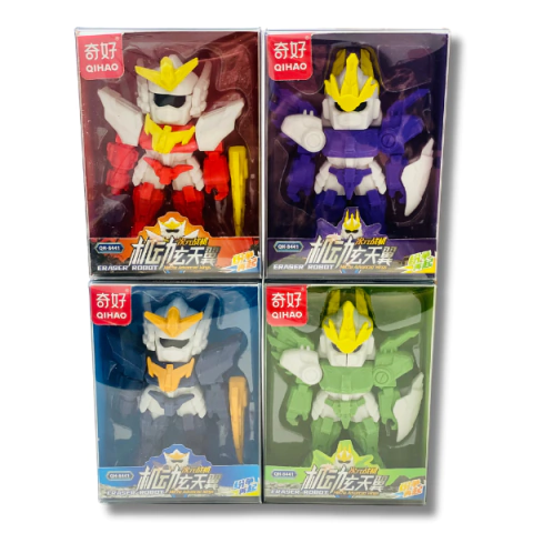 Borracha Gigante Robô Espacial Desmontável