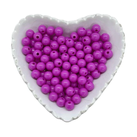 BOLA LISA LEITOSA VIOLETA 8MM 50G