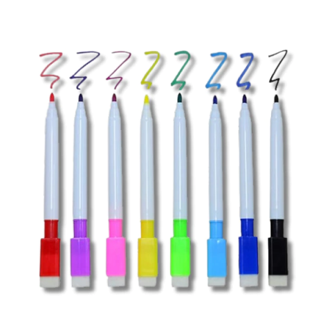 Canetas Coloridas para Quadro Branco com Apagador e Imã