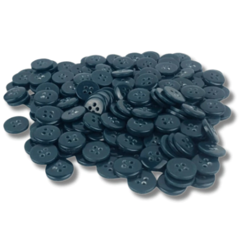 Botão 4 furos N18 Verde Garrafa 530 - pct c/24 unidades