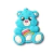 APLIQUE EMBORRACHADO URSINHOS CARINHOSOS AZUL - (Unid ou kit promocional)