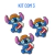 APLIQUE EMBORRACHADO STITCH JUNINO - (Unid ou kit promocional) - Elo Forte Digital