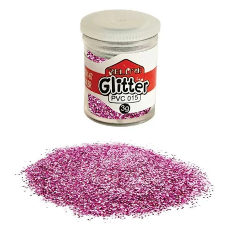 Glitter Pvc Pink 3g