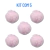 Pompom Pelúcia – Rosa BB 40mm na internet