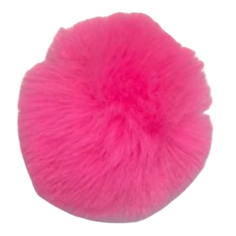 Pompom Pelúcia – Rosa Chiclete 40mm