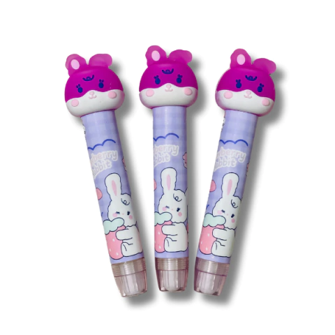 Borracha Retrátil Coelho Morango