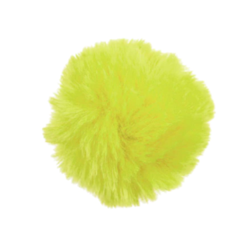 Pompom Pelúcia – Amarelo Flúor 50mm