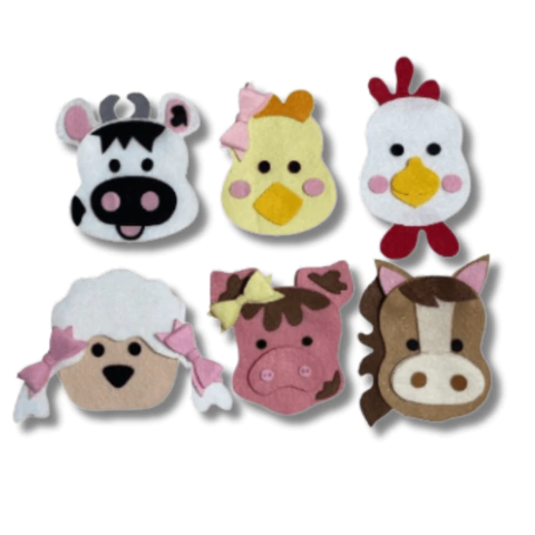 Recortes em Feltro Fazendinha-Escolha o Personagem