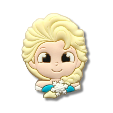 APLIQUE EMBORRACHADO ROSTO PRINCESA ELSA - (Unid ou kit promocional)