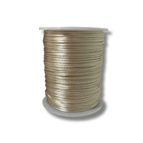 Fio de Seda Rabo de Rato 1mm - Bege