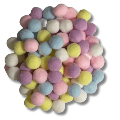 Pompom Multicor - 15mm - pct c/80un