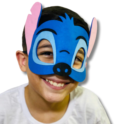 Máscara Pronta Stitch-Escolha o Personagem
