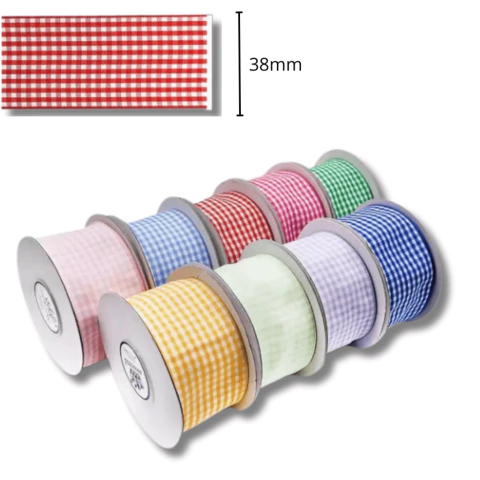 Fita Xadrez Vichy Princess - 38mm - 1mt