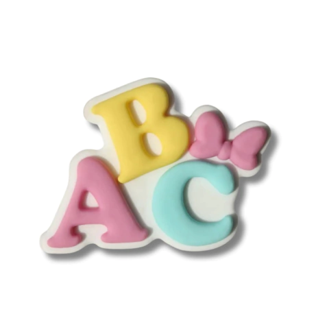 APLIQUE EMBORRACHADO ABC ESCOLAR CANDY - (Unid ou kit promocional)