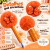 Kit Pegue e Monte Borboleta Laranja – Caneta Personalizada - Elo Forte Digital