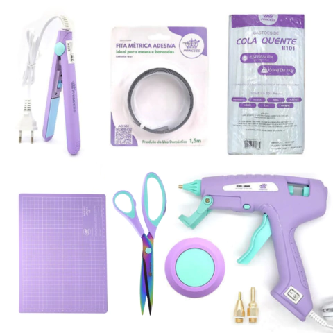 Kit Utensílios Princess para Artesanato com 6 peças