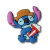 APLIQUE EMBORRACHADO STITCH JUNINO - (Unid ou kit promocional)