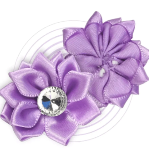 Aplique Flor com Strass c/6 Unidades