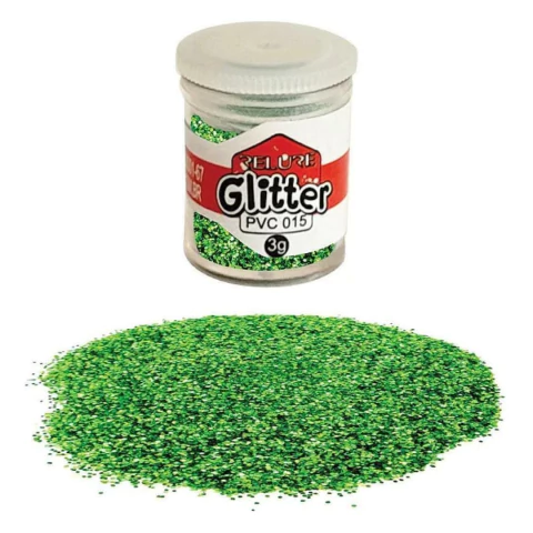 Glitter Pvc Verde 3g