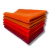 Kit Feltro Santa Fé Tons de Vermelho e Laranja - 50X140