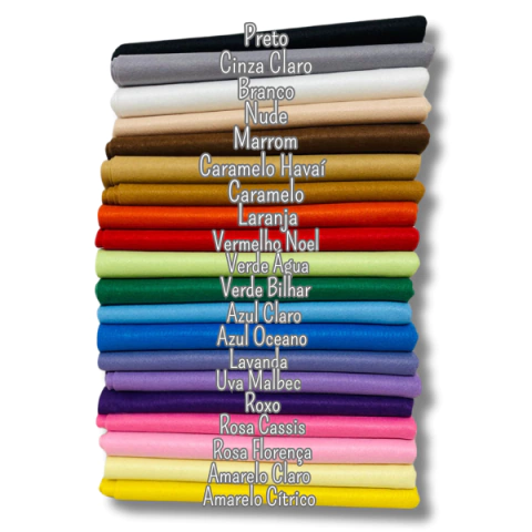Kit Feltro Santa Fé Cores Essenciais - 20 Peças 50x1,40m