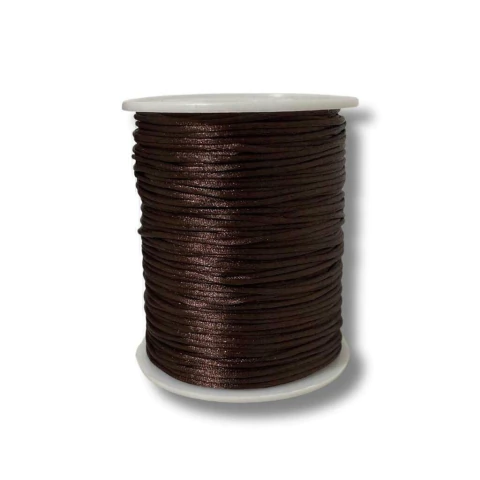 Fio de Seda Rabo de Rato 1mm - Marrom