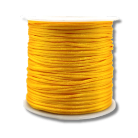 Fio de Seda Rabo de Rato 1mm - Amarelo Ouro