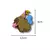 APLIQUE EMBORRACHADO CAPIVARA FADA - comprar online