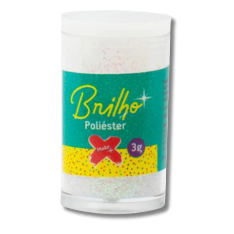 Glitter Pvc Branco 3g