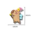 APLIQUE EMBORRACHADO CAPIVARA FADA - (Unid ou kit promocional) - comprar online