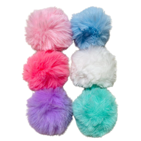 Pompom Pelúcia Cores Sortidas Claras – PCT 10un