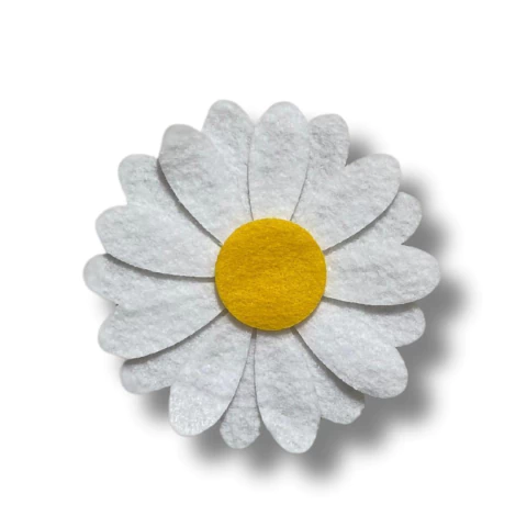 Recorte em Feltro Flor Margarida 7x7cm