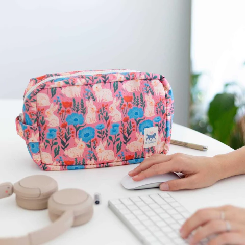 Cartuchera / Neceser - Conejo Rosa