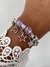 P-1227/ PULSERA PANDORA AJUSTABLE LILA