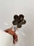 ACC-3069/ BROCHE TRANSP FLOR MARRON - comprar online