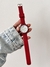 R-1002/ RELOJ MALLA GOMA BORDO