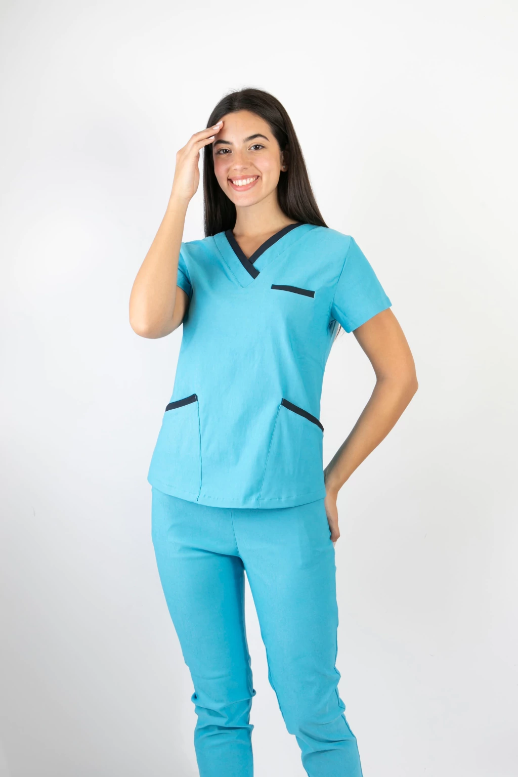 Ambo Turquesa /azul marino