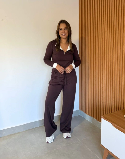 Conjunto Gaby Ziper/punho Marr